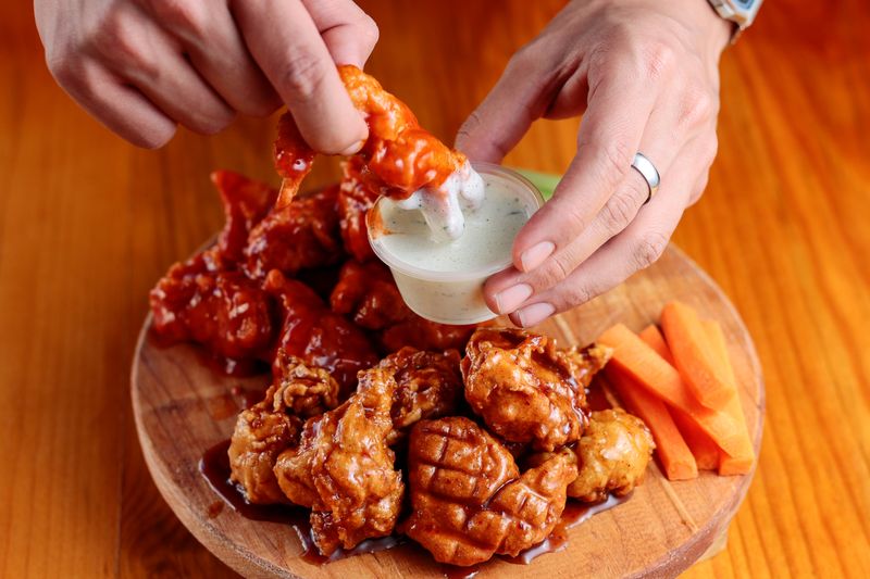 Wing Snob combo meal with wings fries and drinks